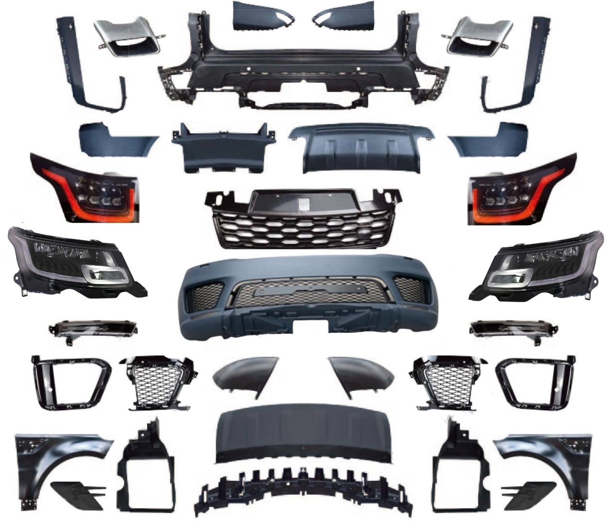 RR SPORT 2014-2017 IÇIN FACELIFT 2018+ BODY KIT (L494 MAKYAJLAMA)
